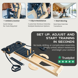 1× Premium portable pilates board